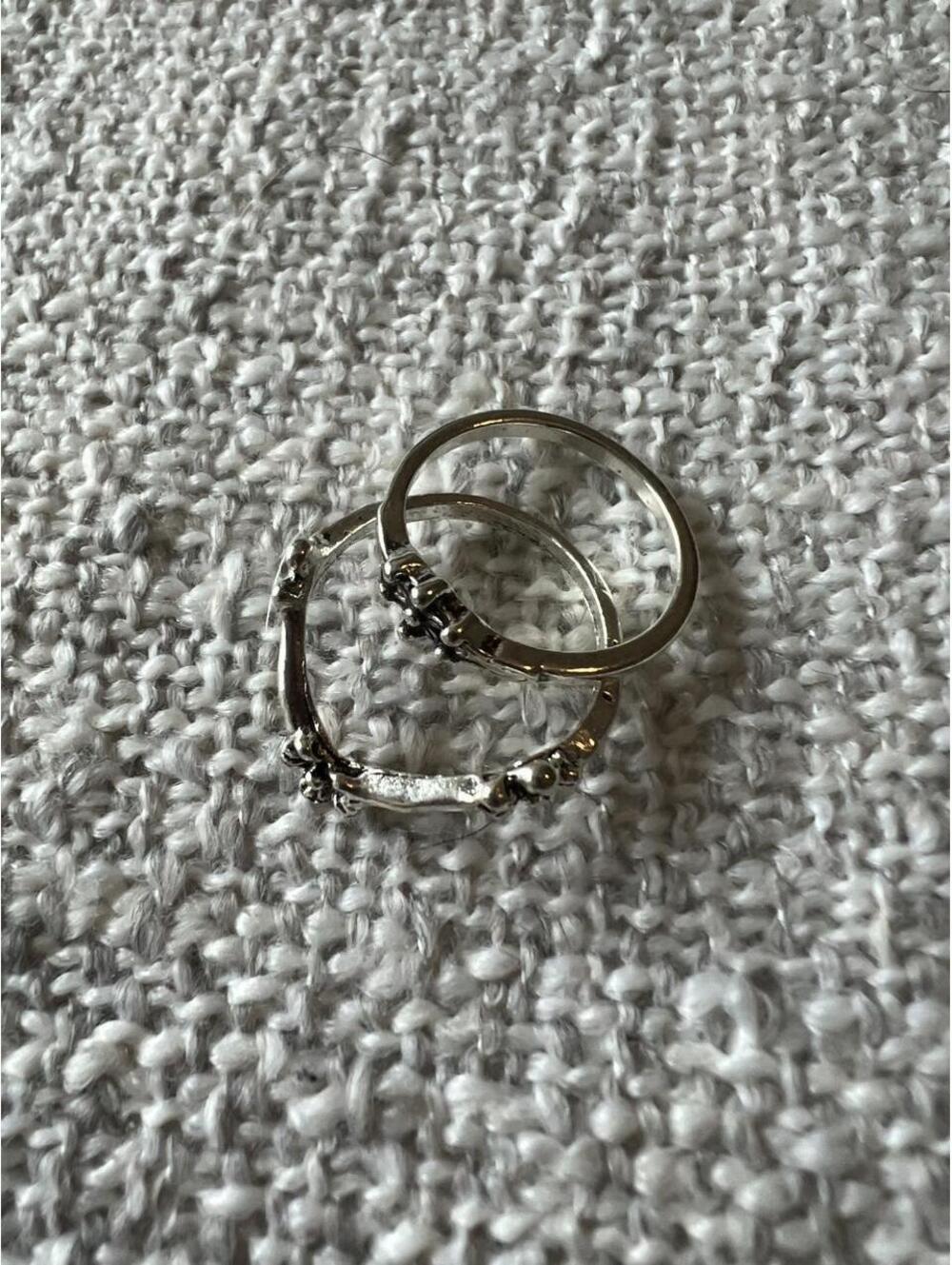 Silver Tone Stackable Rings - Picture 4 of 5